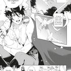 Text: "Letter 1", "Deine Geschwister sind auch dieses Jahr...", "Rückblickend glaube ich...", "Das sind meine Neffen und Nichten...", "König Kougyoku..."

Illustration: Ein fröhlicher junger Mann mit Hörnern hält ein Tier und ein Lebewesen mit Flügeln fliegt. Ein anderer Charakter und ein großes Tier unten.