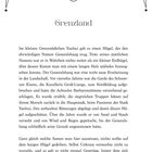 Seite mit dekorativem Rand. Kapitelnummer: 1. Titel: Grenzland. Text beschreibt einen Hügel namens Generalshang.