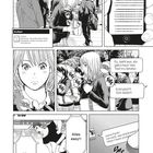 Twittee: "Menschen, die andere beim Gehen anrempeln." Handybildschirm: "Kopf hoch – das Handy kann warten." Manga-Szene.