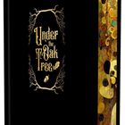 Text: "Under the Oak Tree", "vorläufiges Cover". Dunkles Cover mit goldener Schrift, Eichenmotiv und farbenfrohem Rand.