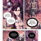 Eine Szene aus einem Manga: Personen und Untote in einem Wald. Dialoge über erweckte Krieger und Untote.