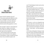 Zug und Zimtschnecken - Text beschreibt eine Zugabteil-Szene, in der Lyli mit einem großen Koffer und Rucksack erscheint.