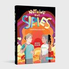 Text: "Cedric nimmt die Abkürzung von Plaka runter zur Bucht." Illustration: Seitenprofil eines jungen Mannes.