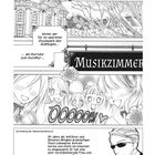 Texte: "Die Frankreich-Exkursion...", "Hinter der Tür...", "MUSIKZIMMER", "OOOOOH!", "Vorstellung der Nebencharaktere."

Illustration: Gebäude, Bäume, Mädchen, Mann mit Sonnenbrille.