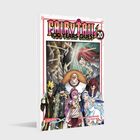 „FAIRY TAIL 100 YEARS QUEST 20“. Eine Illustration mehrerer Figuren in unterschiedlichen Kostümen, dynamisch angeordnet.