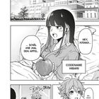 Illustration: Krankenhausgebäude, Mädchen im Bett mit Apfel, spricht zu Junge mit "Hey, Yodaka...", "Codename Hibari", "Ah... okay".