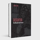 Text: "Junji Ito", "Deserter", "Die Wurzeln des Horrors". Schwarz-weiß Illustration mit düsteren, mysteriösen Figuren.