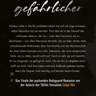 „Nie war Liebe gefährlicher“ und „Das Finale der packenden Bodyguard-Romance“ stehen auf schwarzem Hintergrund.