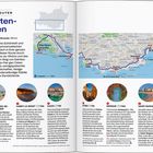 Reiserouten Küstenlinien. Dauer: 7 Tage, Strecke: 314 km. Saintes-Maries-de-la-Mer, Carry-le-Rouet, Cassis, Hyères, Grimaud, St-Raphaël.  
