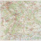 Karte von Deutschland mit Städtenamen und Autobahnen. Links Text über MARCO POLO Highlights und ein rotes Logo darunter.