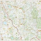 Landkarte von Umbrien und Marken mit hervorgehobenen Städten wie Ancona und Assisi. Links Infos und Marco Polo Highlights.