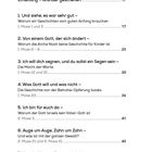 Inhaltsverzeichnis mit Titeln wie "Einleitung – Wunder geschehen" und "Auge um Auge, Zahn um Zahn" mit Seitenzahlen.
