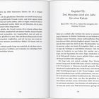 Kapitel 15: Drei Monate sind ein Jahr für eine Katze. Seitenzahlen 190 und 191. Text in zwei Spalten.