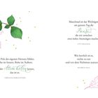 Zitate von Christian Morgenstern, Etty Hillesum, Heinrich Zille. Grüne Blätter und rosa Umriss-Zeichnungen verzieren das Design.