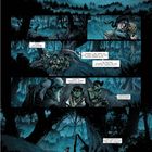 Text über Grundsätze im Wald bei Nacht. Figuren mit Bögen, Mondschein. Themen: Jagen, Überleben, Überraschungen.