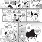 Comic-Stil, mehrere Panels: Eine Person ist verwirrt über Partyfotos mit Kollegen. Eine andere erschreckt ihn im Büro. Humorvoller Ton.