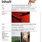 Inhalt: Artikel von S. 6 bis S. 56, u.a. "Schwerpunkt Sekten". Oben rechts ein gezeichneter Hund. Zwei Fotos: rote Hände, Kuh.