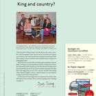 ISSUE 5|26: "King and country?" Personen sitzen lächelnd an einem Tisch. Editorial von Inez Sharp.