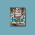 Cover mit Texten: „Werksverzeichnis der Gemälde,“ „Paul Kleinschmidt.“ Illustration einer Person vor einem Tisch mit Geschirr.