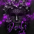 "The Devil's Fade" und "LEA R. EDEN" in lila Schrift; mystische Maske mit Blumen und lila Nebel.