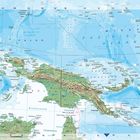 Karte von Südostasien mit Fokus auf Indonesien und den Pazifischen Ozean, zeigt Inseln und geografische Bezeichnungen.