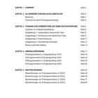 INHALT, Kapitel 1 bis 5 mit Titeln wie Training zur Vorbereitung. Seitenzahlen: 2 bis 85.