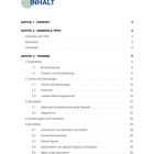Inhalt mit Kapiteln: Vorwort (3), Hinweise & Tipps (4), Training (9). Training umfasst Zahlentheorie, Geometrie, Stochastik.
