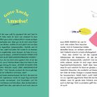 Text: "Gute Nacht, Ameise!"; "Hallo! Mit wem wollt ihr plaudern?" Illustration: Zwei fantasievolle Ameisenfiguren.