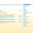 Inhalt: Vorwort, Kartenlegende, Elbe-Radweg, Prag nach Dresden, Stadtpläne: Bad Schandau, Děčín, Dessau, Dresden.