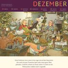 Text: "17 Donnerstag 23 Mittwoch Winteranfang 24 Freitag Heiligabend 25 Samstag 1. Weihnachtstag 26 Sonntag 2. Weihnachtstag".

Illustration: Eine gemütliche Bauernhofszene mit Tieren in festlicher Stimmung.