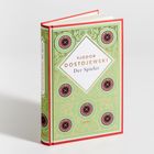 FJODOR DOSTOJEWSKI, Der Spieler. Buch mit grünem Cover und dekorativen Mustern.