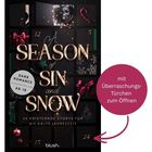 „A Season of Sin and Snow“, 24 Storys. „Dark Romance, ab 18“. Adventskalender-Optik, Türchen und Weihnachtsschmuck. 