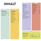 Inhalt: Einführung, Highlights, Themen, Stadtteile, Reise-Infos. Nummerierte Seitenangaben sind zugeordnet.