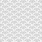 Keine Texte vorhanden. Es ist eine Illustration mit wiederholenden dreidimensionalen Würfeln in einem geometrischen Muster.