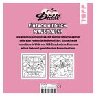Logo und Illustration. Text: "EINFACH NIEDLICH MAUSMALEN! 40 liebevoll gezeichnete Ausmalmotive von Diddl und Freunden."