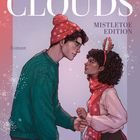 „Mounia Jayawanth, Purple Clouds, Mistletoe Edition.“ Illustration eines Paares im Winterkleid.