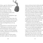 Seiten 10 und 11, ein Schlüsselanhänger in Form einer Eule. Text beschreibt eine emotionale Abschiedsszene zwischen Zoa und Jaja.