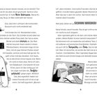 Linke Seite: "Herr Lehmann", "steht IMMER ab!", "Skaten kann ich!", "Basteln, Zeichnen, Essen".
Rechte Seite: Illustration mit "Greetings from Costa Rica".