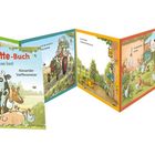 "Mein erstes Lieselotte-Buch. Auf dem Bauernhof ist was los! Alexander Steffensmeier." Illustrationen von Bauernhoftieren und Menschen.