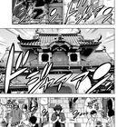 Kapitel 29. Mangazeichnung: Ein traditionelles Gebäude, Drachenfigur, Menschenmenge. Geräusche: Tadaa, Wimmel, Dräng, Hmm.