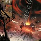 Texte: "Westrussland, Uralgebirge, zwei Wochen vor der Vampir-Invasion", "BRA-KOOOM". 

Ein Vulkan bricht mit Explosion aus.