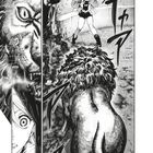 Texte: "GRRR", "KYA", "KYA", "H", "KYAAAH". Eine Frau steht erschrocken vor einem Löwen in einer Arena.