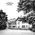 KAPITEL 10: DER PREIS DES GRAUENS. Illustration eines großen Hauses, umgeben von Bäumen.