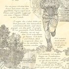 "Thomas Waynes Tagebuch - 12. Mai. Vor ein paar Wochen kam Bruce..." Junge hält Papierflieger im Treppenhaus, sitzendes Kind am Teich.