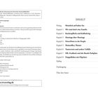 Links: Bibliografische Info, Hinweis zur Schreibweise, Kontakt. Rechts: Inhaltsverzeichnis, beginnend mit Prolog, endend mit Epilog.