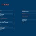 Inhalt und Themen wie Grundlagen, Ernährung und Rezepte. Seitenzahlen reichen von 5 bis 159.