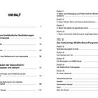 Inhaltsverzeichnis mit drei Teilen zu Gesundheit in der Perimenopause und einem Midlife-Reset-Programm, Kapitelübersichten.