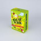 Grüne Spielschachtel mit "MASTER MIXER", Partyspiel, Cocktailsymbolen und der Frage: "Wer mixt die abgefahrensten Cocktails?"