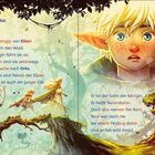 Ein Elben-Kriegstrupp durchquert den Wald, geführt von ihrer Königin. Ein junger Elb, Roni, hat Angst. Illustrative Szene im Wald.