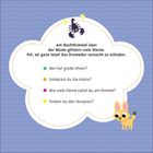 Ein Skorpion-Logo, Text in einer Wolke mit Fragen, Fennek-Illustration, Hintergrund wellenförmig.